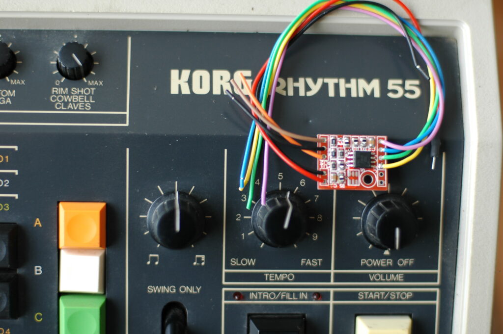 A din sync interface for the DR-55, DR-110 and KR55