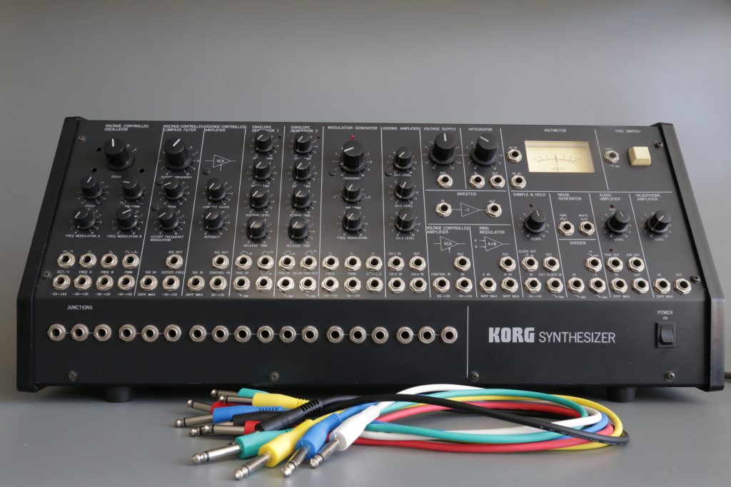 Korg MS-50 with patch cables